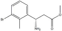 METHYL (3S)-3-AMINO-3-(3-BROMO-2-METHYLPHENYL)PROPANOATE Structure