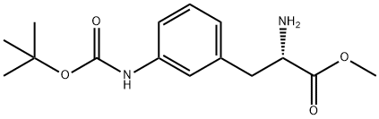 3-(BOC-氨基)-L-苯丙氨酸甲酯,1213950-42-5,结构式