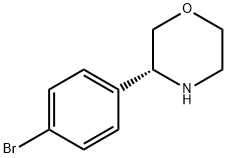 (3R)-3-(4-bromophenyl)morpholine Structure