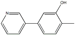 2-methyl-5-(pyridin-3-yl)phenol 结构式