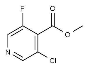 3-氯-5-氟异烟酸甲酯,1214385-88-2,结构式