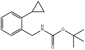tert-butyl 2-cyclopropylbenzylcarbamate 结构式