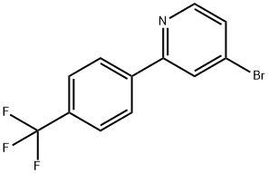 4-Bromo-2-(4-trifluoromethylphenyl)pyridine 结构式
