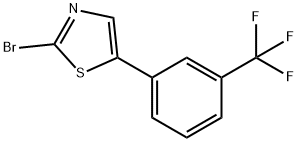2-Bromo-5-(3-trifluoromethylphenyl)thiazole Struktur