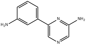 2-Amino-6-(3-aminophenyl)pyrazine Structure