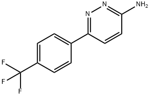 3-Amino-6-(4-trifluoromethylphenyl)pyridazine Struktur
