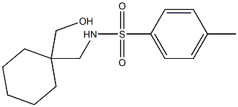 N-((1-(hydroxymethyl)cyclohexyl)methyl)-4-methylbenzenesulfonamide 结构式