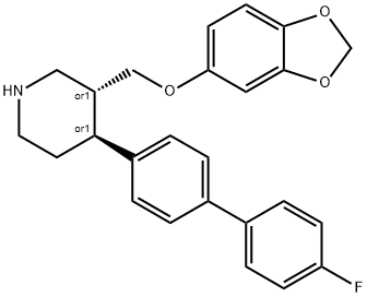 (trans)-3-((benzo[d][1,3]dioxol-5-yloxy)methyl)-4-(4'-fluoro-[1,1'- biphenyl]-4-yl)piperidine