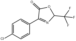 5(2H)-Oxazolone, 4-(4-chlorophenyl)-2-(trifluoromethyl)- Structure