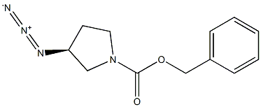 (3S)-1-Cbz-3-azido-pyrrolidine Structure