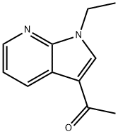 1-(1-ethyl-1H-pyrrolo[2,3-b]pyridin-3-yl)ethan-1-one Struktur