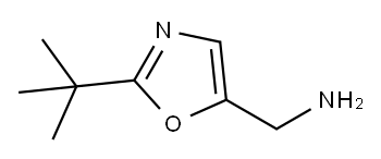 (2-(tert-butyl)oxazol-5-yl)methanamine Struktur