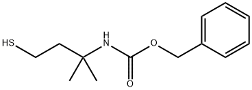 benzyl 4-mercapto-2-methylbutan-2-ylcarbamate 化学構造式