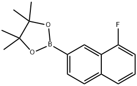 2-(8-氟萘-2-基)-4,4,5,5-四甲基L-1,3,2-二氧硼烷,1227828-00-3,结构式