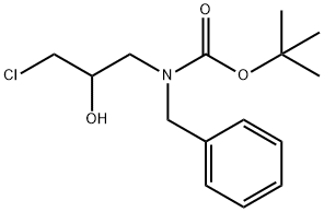 Tert-butyl N-benzyl-N-(3-chloro-2-hydroxypropyl)carbamate Structure