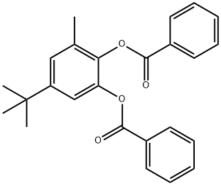 3-甲基-5-叔丁基-1,2-苯二酚苯甲酸酯 结构式