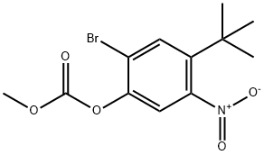2-bromo-4-tert-butyl-5-nitrophenyl methyl carbonate Structure