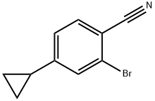 2-bromo-4-cyclopropylbenzonitrile 结构式