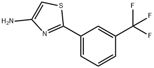 4-Amino-2-(3-trifluoromethylphenyl)thiazole,123970-67-2,结构式