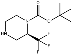 tert-butyl (R)-2-(trifluoromethyl)piperazine-1-carboxylate,1240588-01-5,结构式