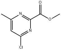 4-氯-6-甲基嘧啶-2-羧酸甲酯 结构式
