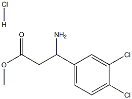 METHYL 3-AMINO-3-(3,4-DICHLOROPHENYL)PROPANOATE HYDROCHLORIDE Struktur