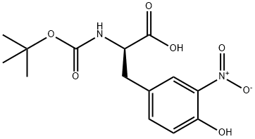 N-[(1,1-dimethylethoxy)carbonyl]-3-nitro- D-Tyrosine Structure