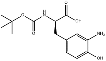 N-Boc-D-3-aminotyrosine Struktur