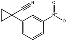 1-(3-Nitro-phenyl)-cyclopropanecarbonitrile Struktur