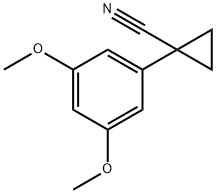 1-(3,5-Dimethoxyphenyl)cyclopropanecarbonitrile Struktur
