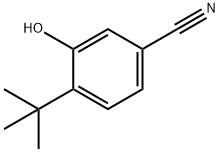 Benzonitrile, 4-(1,1-dimethylethyl)-3-hydroxy- Structure