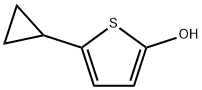 2-Hydroxy-5-(cyclopropyl)thiophene, 1243838-98-3, 结构式