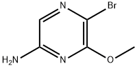 5-Bromo-6-methoxypyrazin-2-amine, 1245649-92-6, 结构式