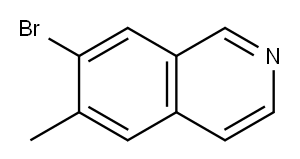 7-bromo-6-methylisoquinoline Struktur