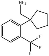 1-[2-(Trifluoromethyl)phenyl]cyclopentanemethanamine Structure