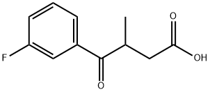 4-(3-fluorophenyl)-3-methyl-4-oxobutanoic acid Structure