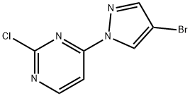 1-(2-Chloro-4-pyrimidyl)-4-bromopyrazole 结构式
