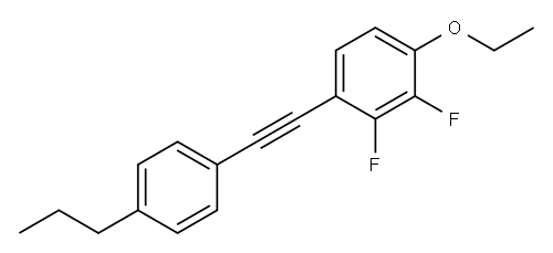 1-乙氧基-2,3-二氟-4-(4-丙基苯基乙炔基)苯, 124794-57-6, 结构式