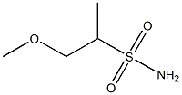 1-methoxypropane-2-sulfonamide 结构式
