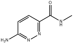 6-氨基-N-甲基哒嗪-3-甲酰胺 结构式