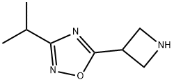 5-(氮杂环丁烷-3-基)-3-异丙基-1,2,4-噁二唑,1248907-91-6,结构式