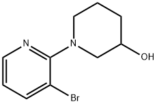 1-(3-BROMOPYRIDIN-2-YL)PIPERIDIN-3-OL Structure