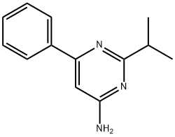 4-Amino-2-(iso-propyl)-6-phenylpyrimidine Struktur