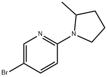 5-溴-2-(2-甲基吡咯烷-1-基)吡啶,1249163-90-3,结构式