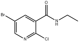 5-Bromo-2-chloro-N-ethyl-nicotinamide Struktur