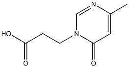 3-(4-methyl-6-oxopyrimidin-1(6H)-yl)propanoic acid Struktur