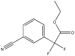 Ethyl 2-(3-Cyanophenyl)-2,2-difluoroacetate Structure