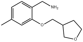[4-methyl-2-(oxolan-3-ylmethoxy)phenyl]methanamine Structure