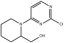 (1-(2-氯嘧啶-4-基)哌啶-2-基)甲醇, 1250197-70-6, 结构式