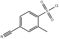 4-cyano-2-methylbenzene-1-sulfonyl chloride Struktur